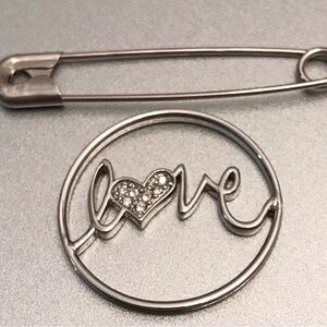 Origami Owl silver love faceplate